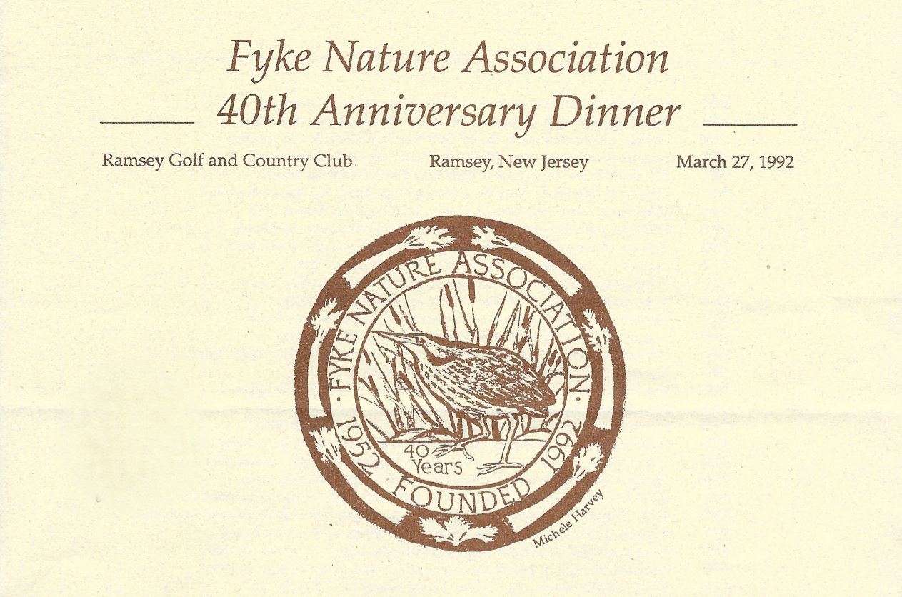 Fyke 1992 40th Anniversary Dinner Program and Menu