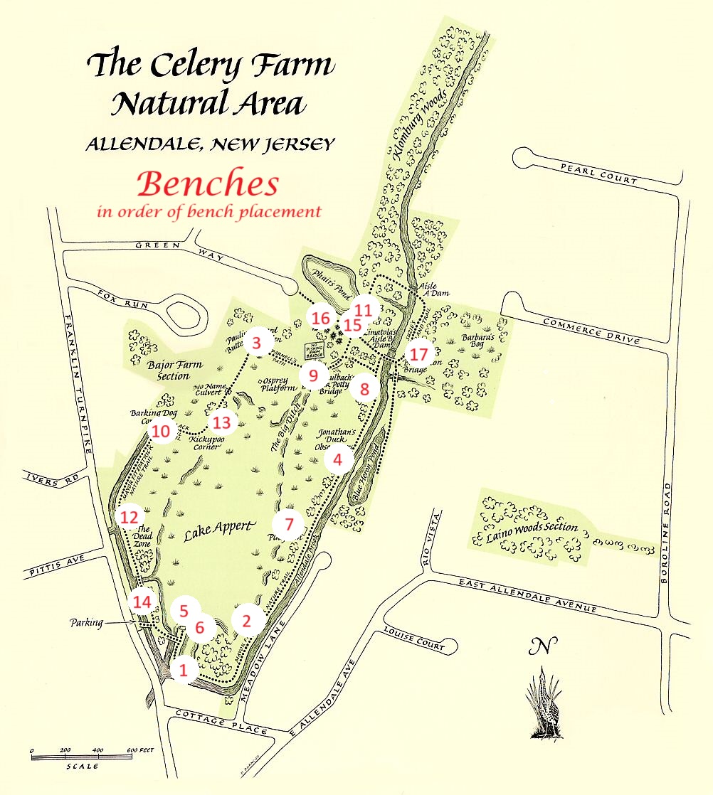 Celery Farm Bench Locations
